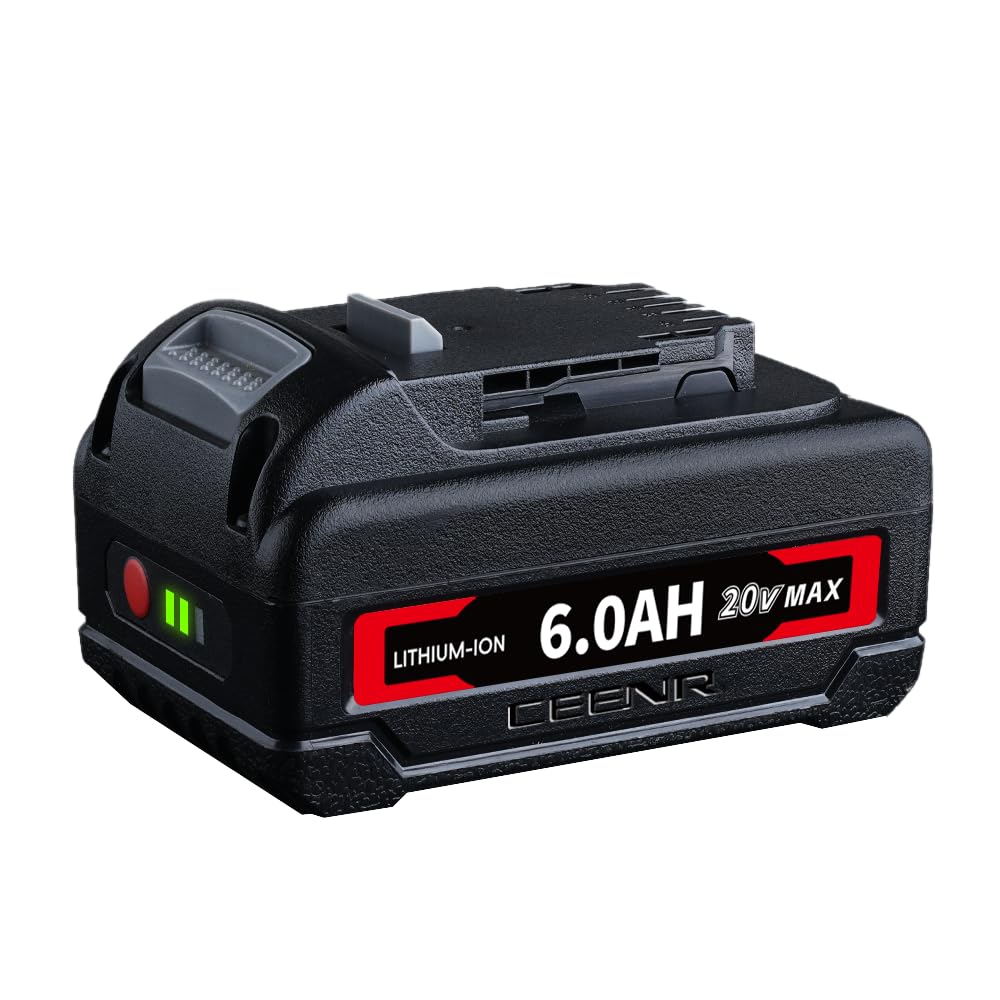 CEENR 6.0Ah Battery (with LG HG2 Cells)for Dewalt 20V Max and 6A Fast Charger